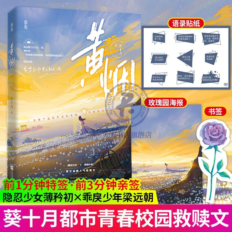 正版包邮 黄烟 葵十月著 新增番外《立夏》隐忍少女x乖戾少年晋江青春文学校园甜宠文言情温暖治愈救赎文小说怎么看?