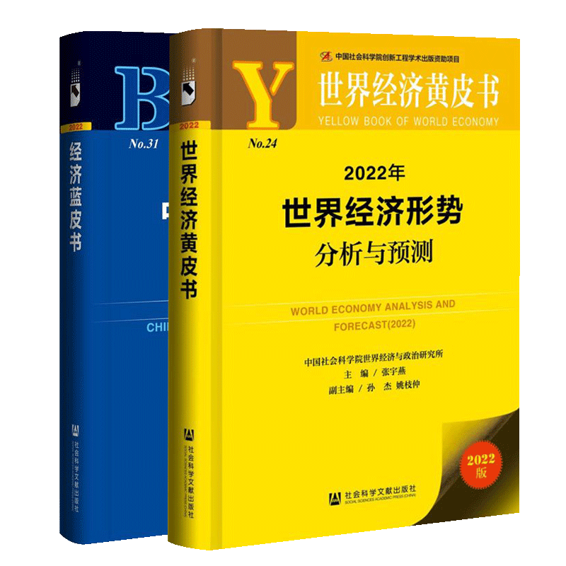 2022年世界经济形势分析与预测+2022年中国社会形势分析与预测 全2册 世界经济形势进行分析展望智库重点关注的经济议题 经济书