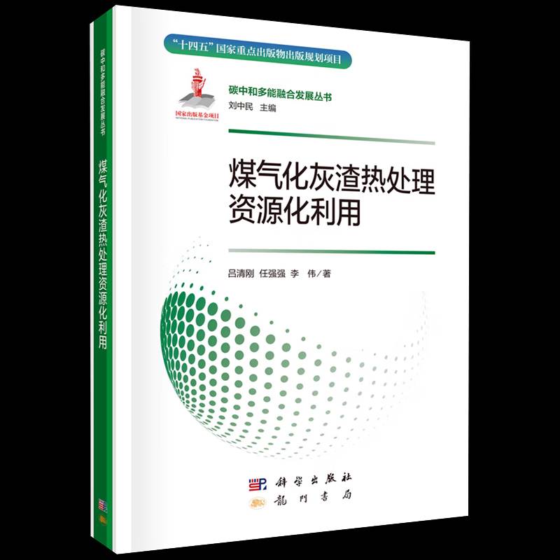 正版书籍 煤气化灰渣热处理资源化利用吕清刚龙门书局工业技术  人天书店畅销书排行榜