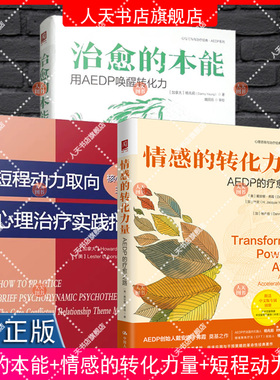 3册 治愈的本能用AEDP唤醒转化力+情感的转化力量AEDP的疗愈之路+万千心理 短程动力取向 心理治疗实践指南 核心冲突关系主题疗