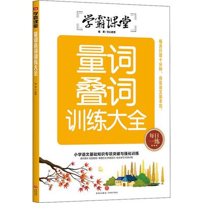 正版书籍 量词叠词训练大全文心教育天地出版社中小学教辅汉语词语小学教学参考资料小学生人天书店畅销书排行榜