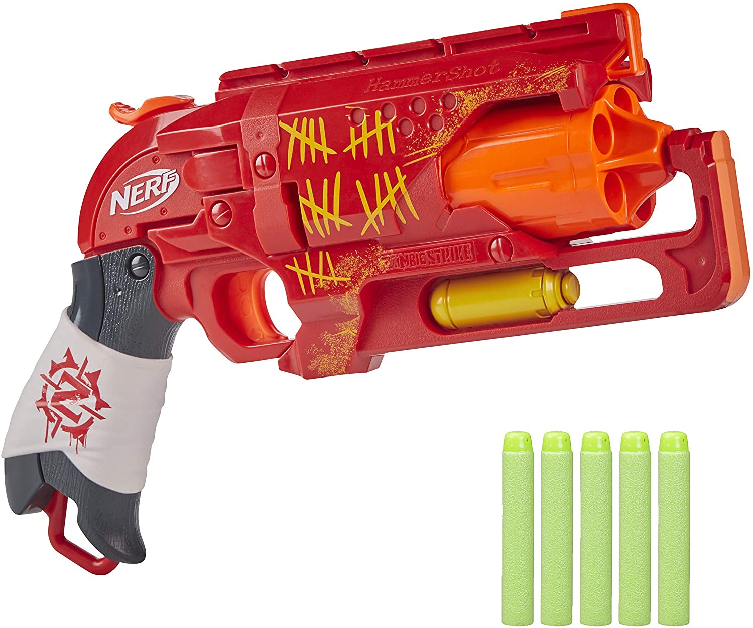 孩之宝nerf热火zombie僵牛hummershot重锤软弹发射器儿童玩具枪