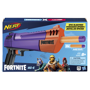 橙机Nerf热火Fortnite堡垒之夜HC-E Mega手炮软弹发射器玩具枪
