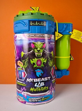 MrBeast 原子豹Atomic Panther试验舱科学怪人宝藏儿童盲盒玩具