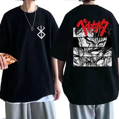 Berserk T-shirt Guts Funny T-shirt Men Cool Manga Japanese A