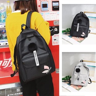 Girls Canvas For for Students Bags Backpacks School Black