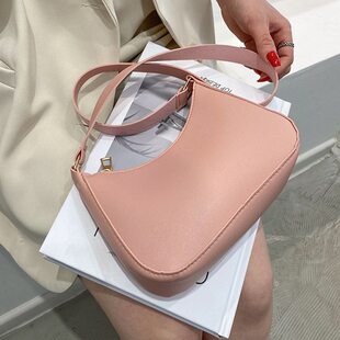 Fashion Solid Color Retro Leather Womens Shoulde Handbags