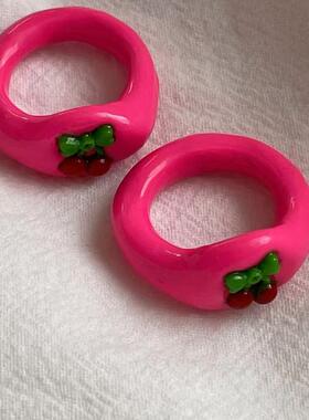 手作戒指坏熊集市软陶美式不怕摔