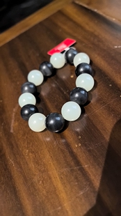 于田料青花手串