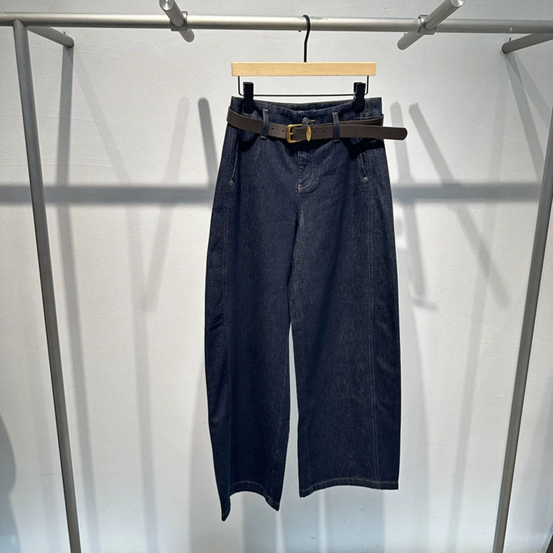 艾诺丝专柜正品国内代购2025年冬季女式休闲牛仔裤AR324109-889