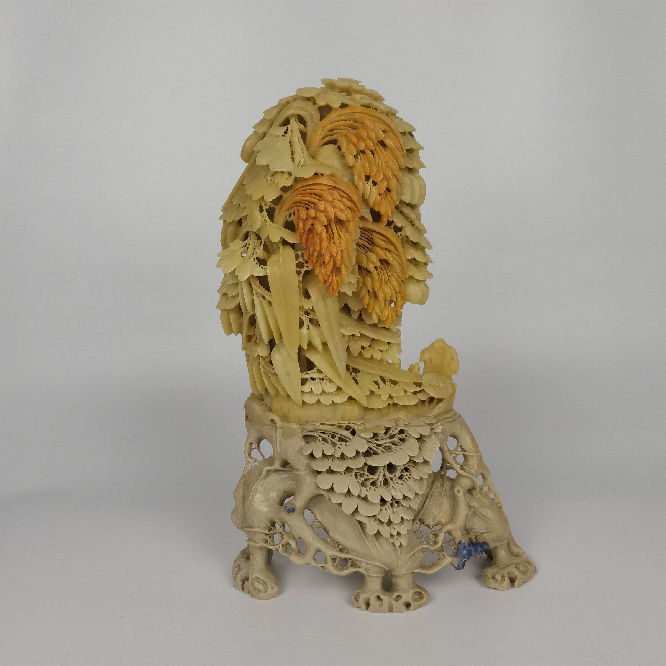 青田石雕摆件水稻丰收精美天然玉石纯手工艺术品寿山昌化巴林国石