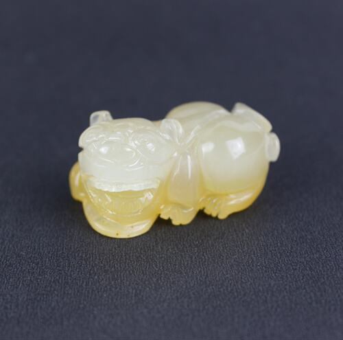 貔貅黄龙玉精品天然雕刻细蜡冻