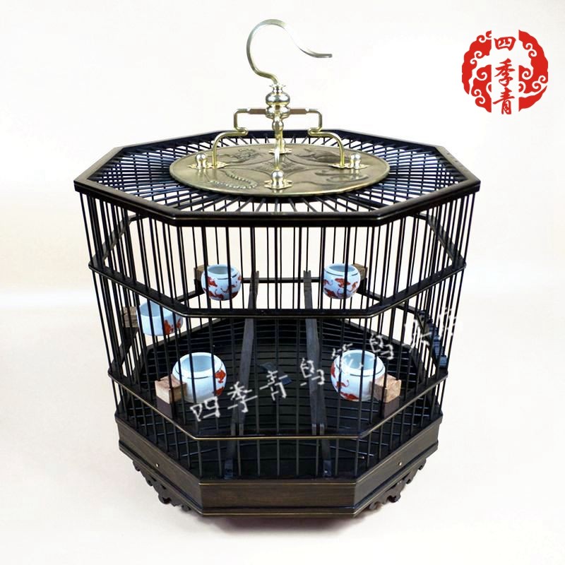 红木乌木鸟笼八角鸟笼子方笼红子靛颏鸟笼手工实木收藏父亲节送礼|ruв категории животное/Животное питание и принадлежностей, птиц и принадлежностей, птица приборов (новая), в клетку - от Buy2taobao.com для оказания профессиональной услуги покупки агента Taobao