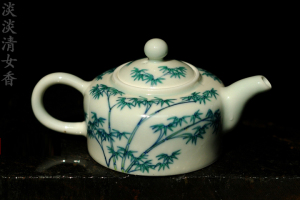 景德镇手绘青花瓷器茶具品茗壶