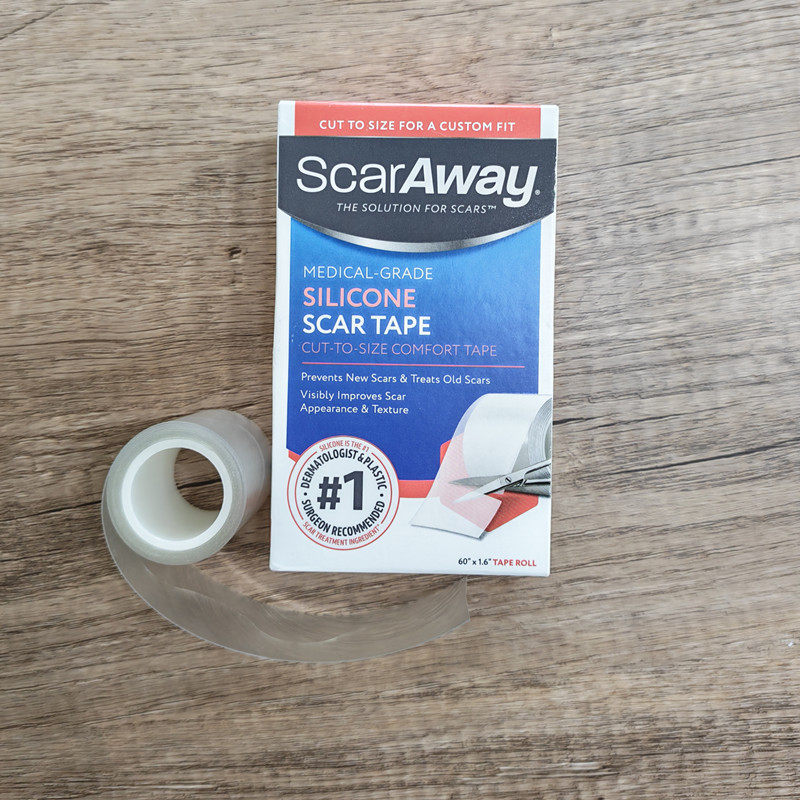 美国Scaraway舒可薇疤痕贴剖腹产甲状腺护理硅胶贴超薄贴合大尺寸