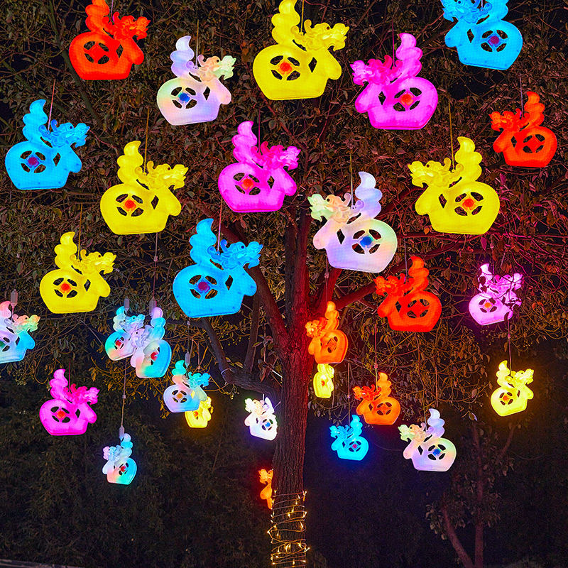 led龙福装饰灯户外防水街道景区亮化挂树彩灯公园广场景观造型灯