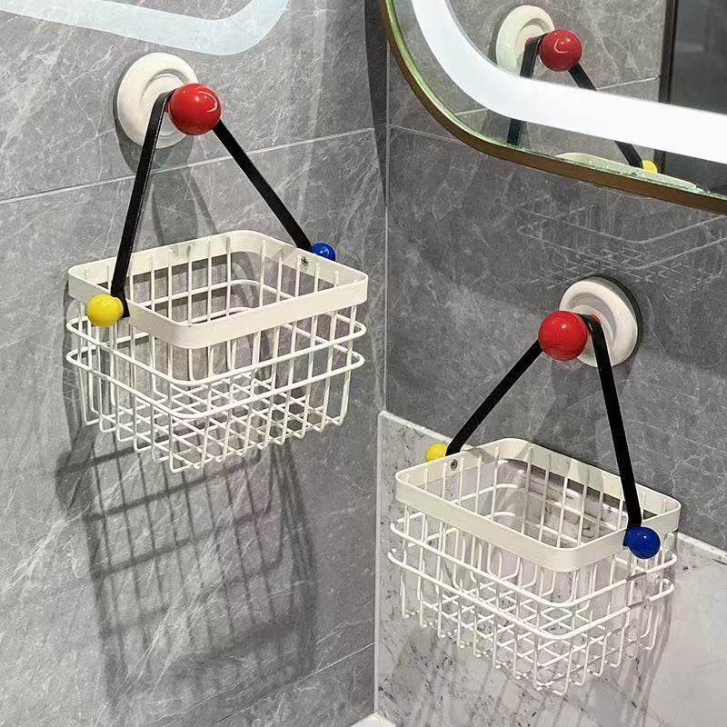 洗手间废弃纸巾收纳盒家用浴室洗手台吸盘挂壁式二次洗脸巾置物架,收纳整理,洗脸巾收纳盒,淘宝优惠券,粉丝福利购,淘宝优惠卷