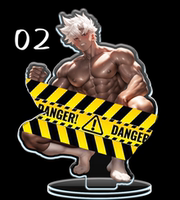 "White-haired Brother" series human-shaped standee, a 2D muscular brother standee thumbnail 2