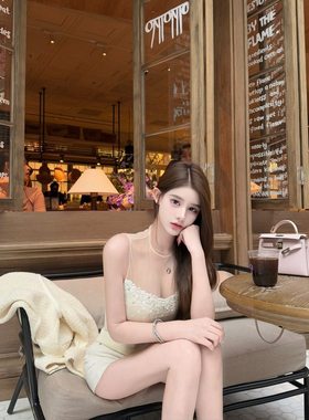 *AI女友*原创网纱拼接亮片针织秋冬女毛衣上衣