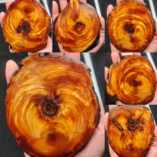 摆件琥珀木手把件底座