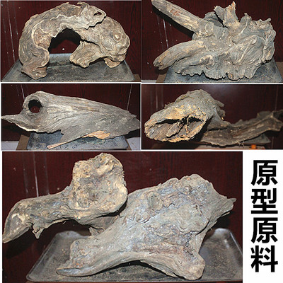 琥珀木深山原木松明子奇形怪状