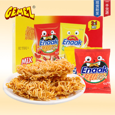 印尼进口GEMMZ Enaak小鸡面干脆面30g*24包点心方便面干吃面零食