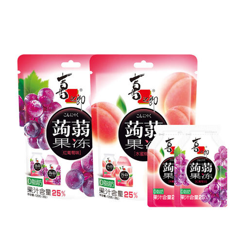 宝宝喜之郎新品蒟蒻果冻水蜜桃味