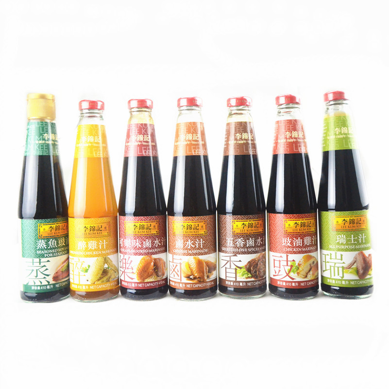 宝宝港版李锦记调味品 蒸鱼豉油瑞士汁调味酱料卤水汁系列410ml图片