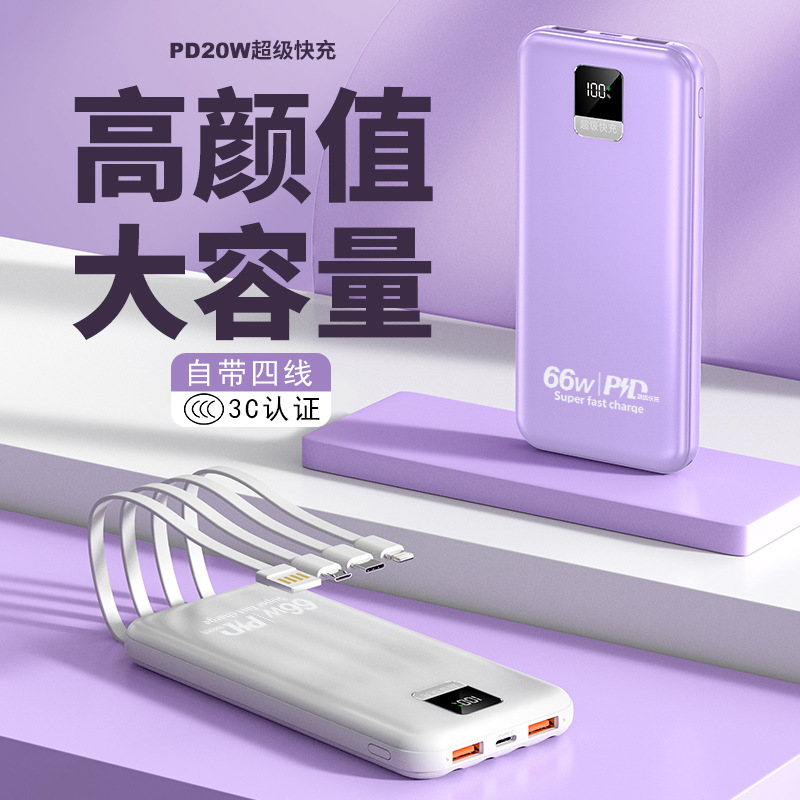 3C认证66W超级快充10000毫安大
