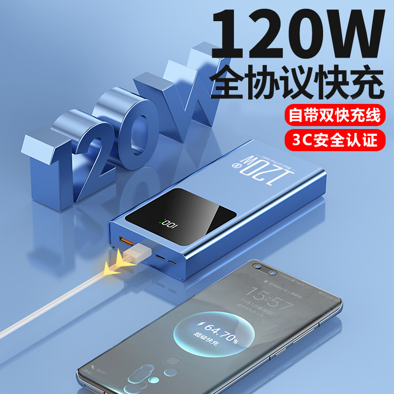 3C认证120W超级快充充电宝20000