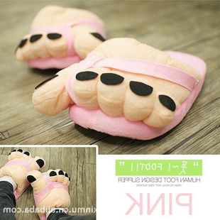 拖鞋 韩国创意秋冬 脚丫大鞋 情侣拖鞋 居家 男女