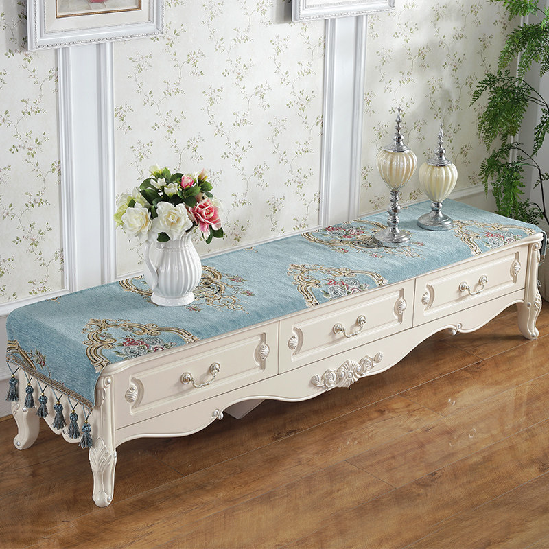 欧式电视柜桌布布艺茶几盖布电视机柜桌布影视柜五斗柜鞋柜盖布