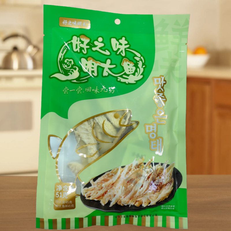 延边特产明太鱼干明太鱼丝加热即食凉拌办公室休闲零食