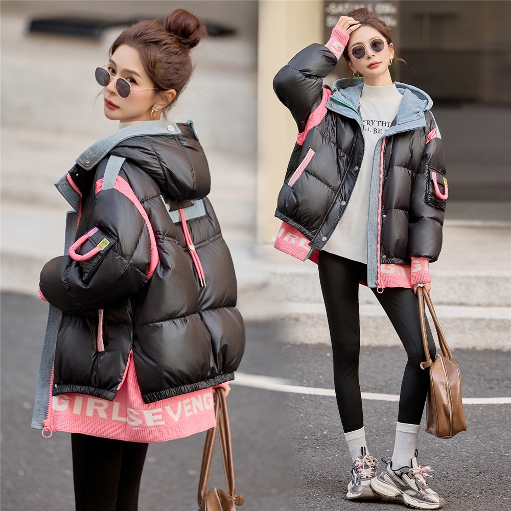 2025冬季女装新款气质显瘦白鸭绒小个子厚款连帽羽绒服P350