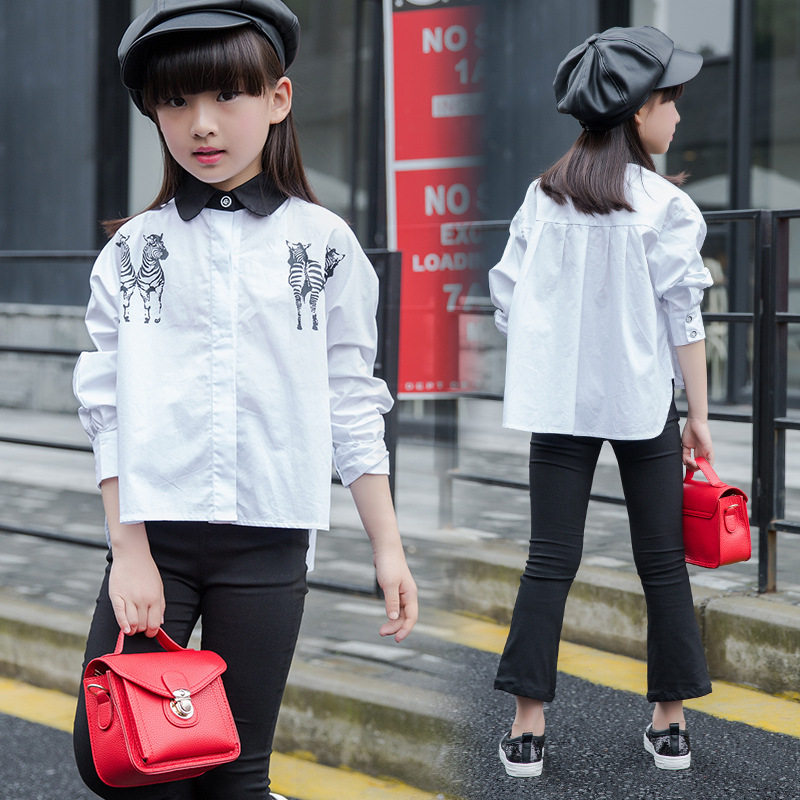 Chemise fille à manche longue - Ref 2086094 Image 1