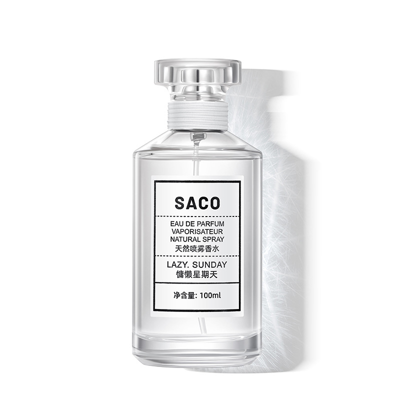 直播款SACO慵懒星期天香水男士女士持久淡香清新自然持久香水