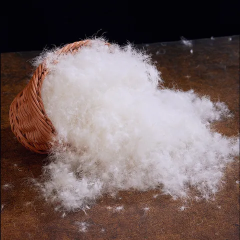 21检高蓬松羽绒过标准90白鸭绒水洗新国标广白色90服装绒