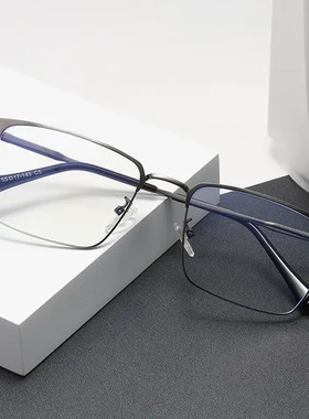 无磁眼镜架101940钛平光镜防蓝光时尚经典装饰镜近视眼镜框男