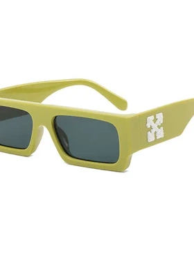 黑色2021小脸眼镜雪花太阳镜光身新款墨镜欧美框架方框炫酷配饰