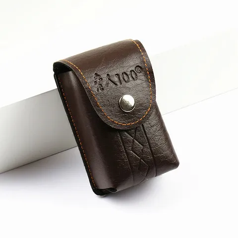 横款穿皮带老花镜眼镜盒近视镜盒拉链折叠男腰带镜盒竖款