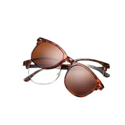 半金属复古偏光TR90眼镜架眼镜框夹片骑行太阳镜墨镜新款潮流米钉