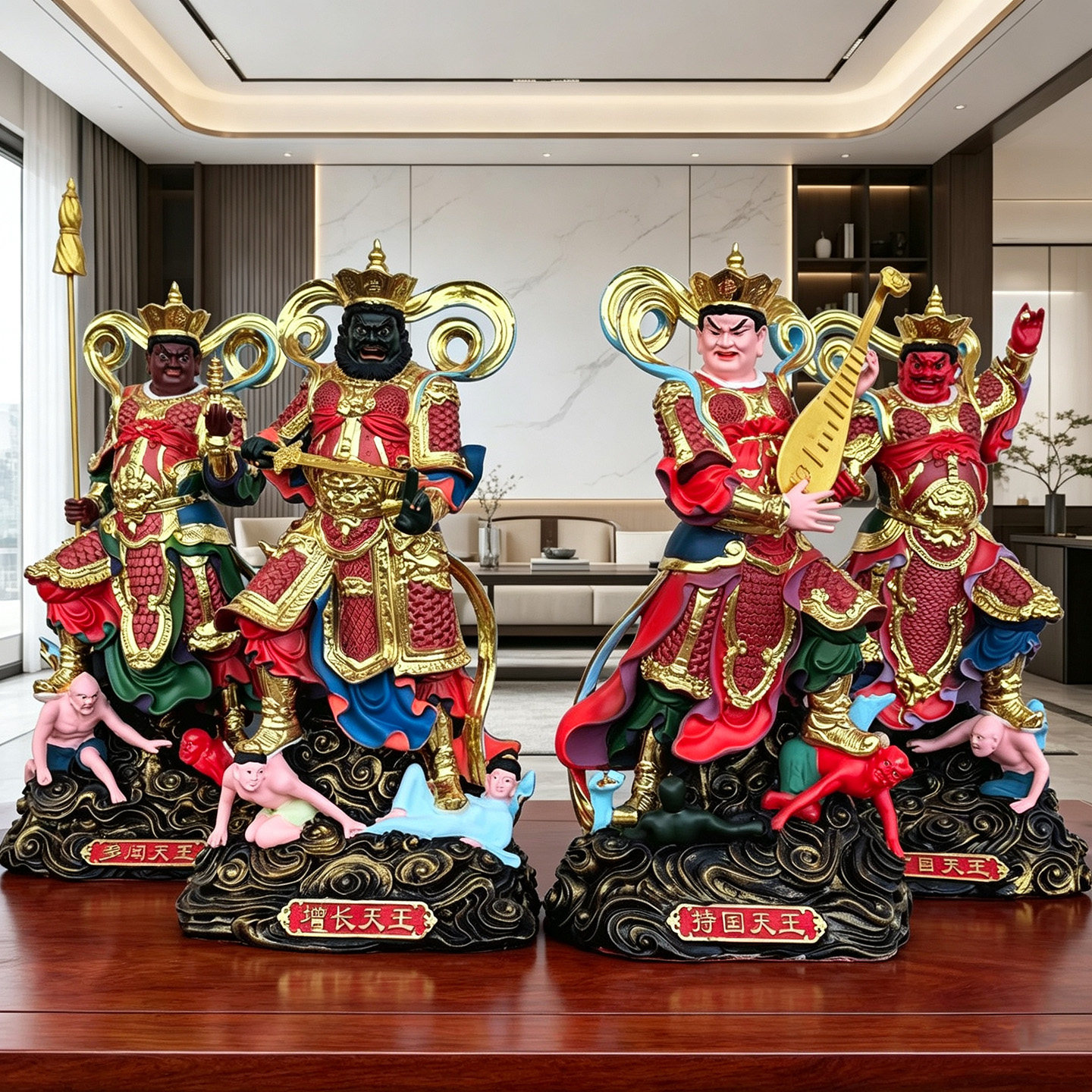 四大天王神像树脂广目天王 持国天王增长天王多闻天王树脂佛像