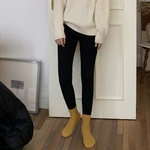 小个子紧身棒棒裤打底裤裤子女冬