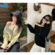 t恤上衣女士2026年春夏季 斜肩露肩宽松长袖 韩版 一三良品小个子