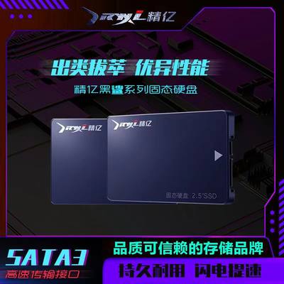 精亿 HS 120G SSD 128G256G482G512G1T黑鲨台式机笔记本固态硬盘