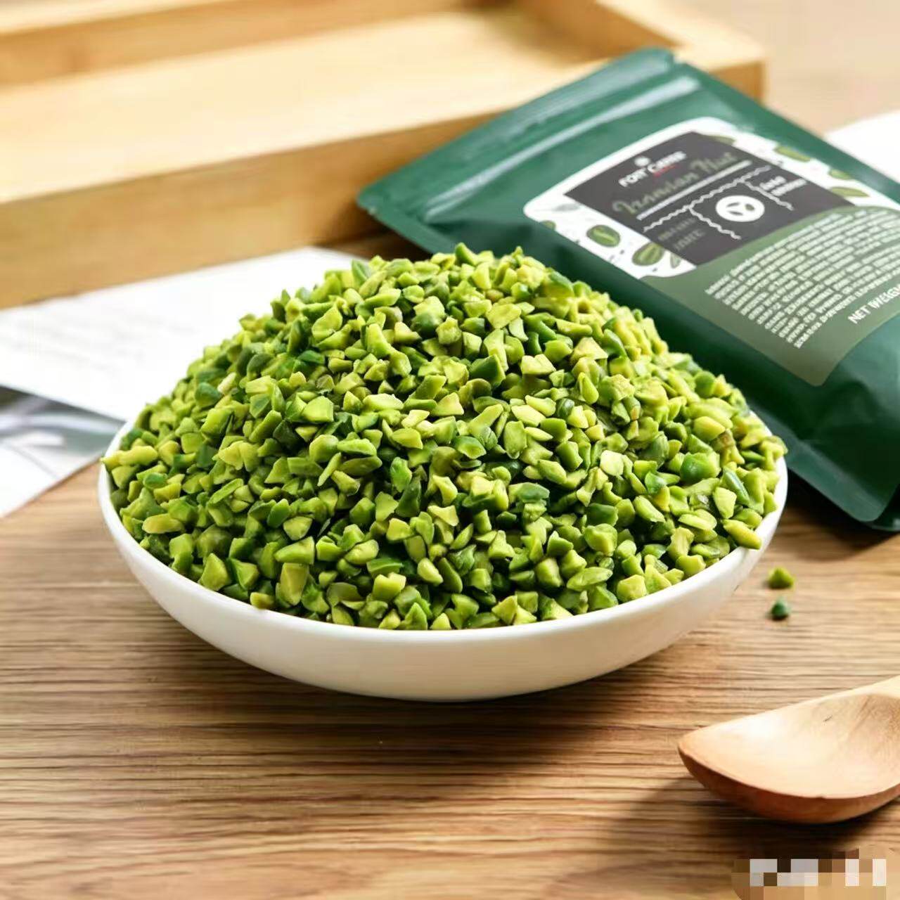 嘉莉堡绿开心果仁1kg 原味生 伊朗进口碧绿色烘焙糕点装饰 正品