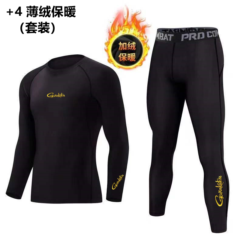 22 새로운 감마 KAZ 낚시 열 속옷 세트 가을 겨울 COLDPROOF 잠금 온도 기본 빠른 건조 꽉 양털 따뜻한