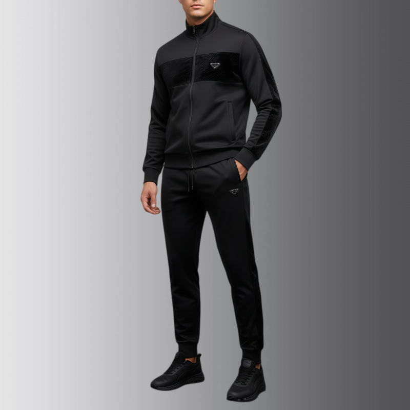 高端潮牌春秋男士休闲运动套装