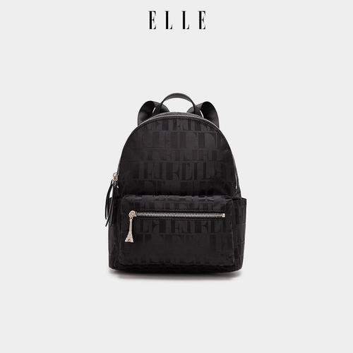 ELLE女包尼龙双肩包大容量书包女