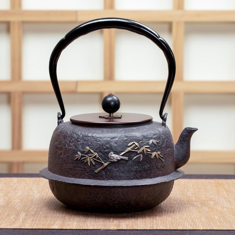时尚复古日式铸铁壶家用手工铁茶壶泡茶烧水壶电陶炉专用竹喧图